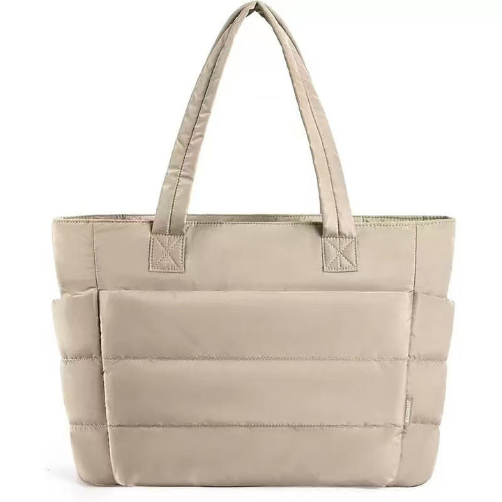 NADINE™ - Puffy Bubble Tote Bag for Women Quilted Laptop Shoulder Handbag