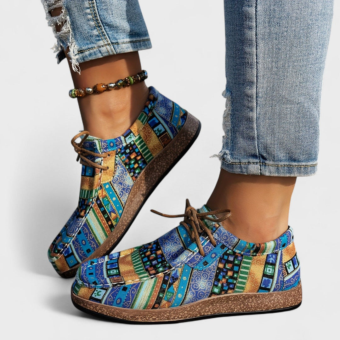 Sara | Boho Print Comfort Sneakers