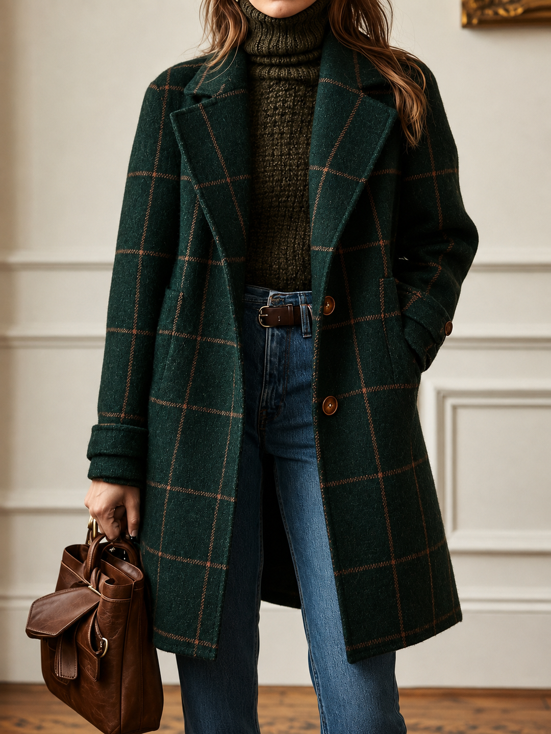 Doris | Classic Checkered Coat