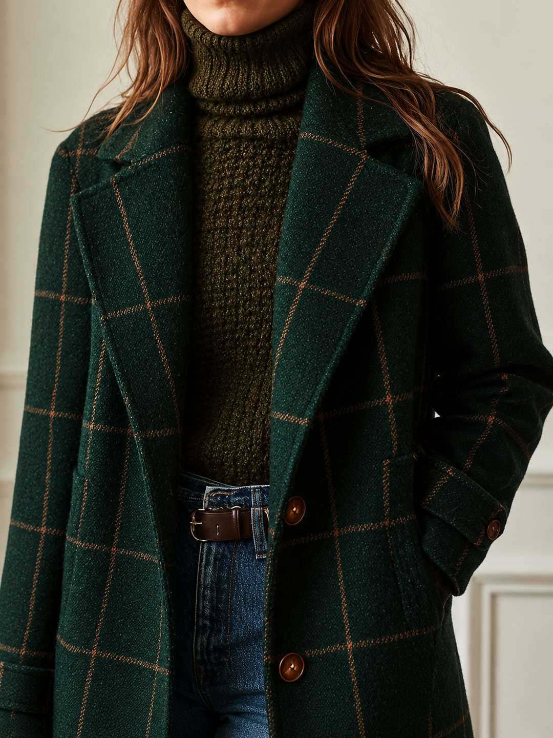 Doris | Classic Checkered Coat