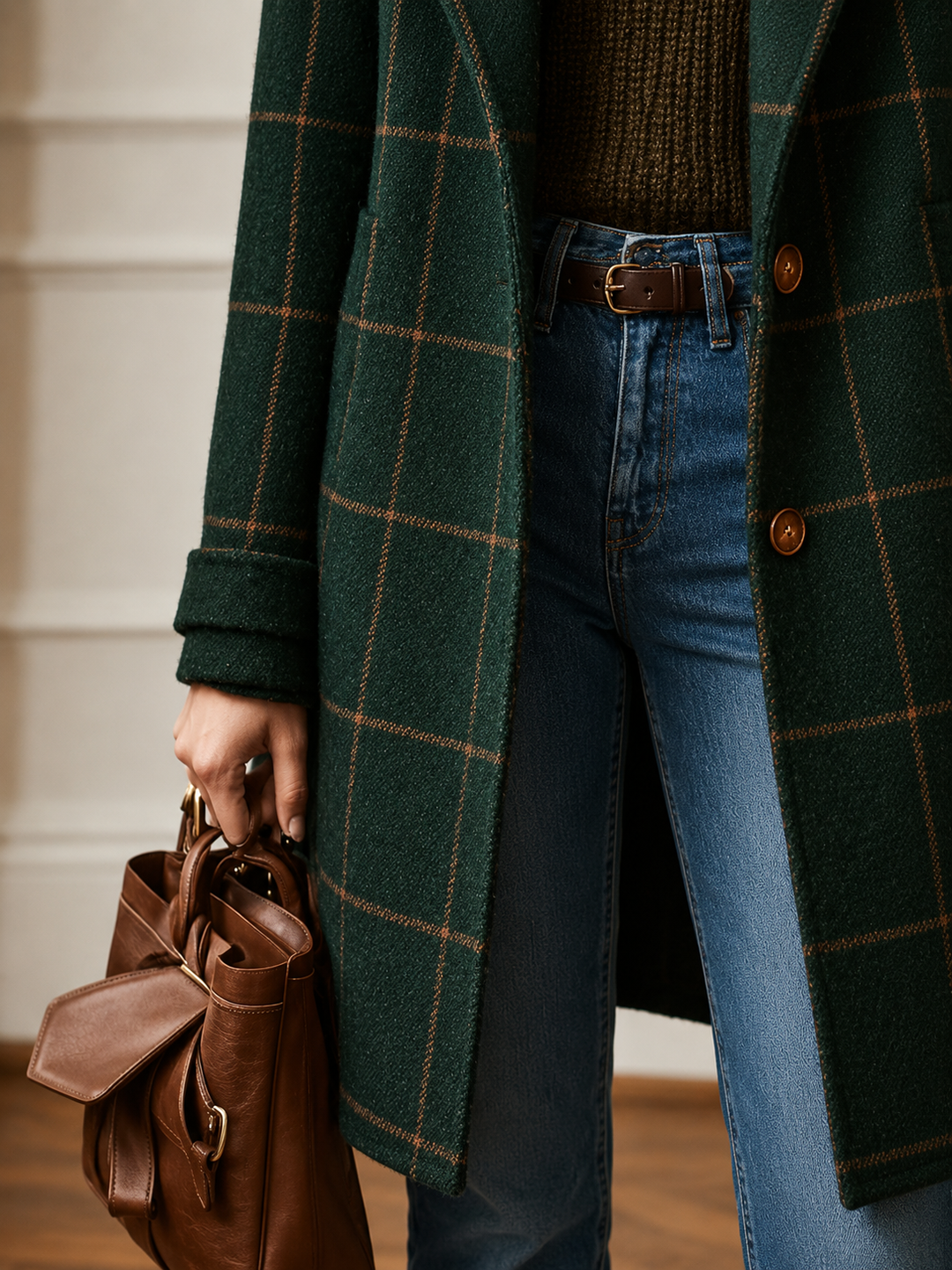 Doris | Classic Checkered Coat