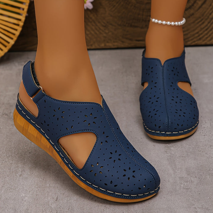 Lunara | Cut-Out Wedge Sandals