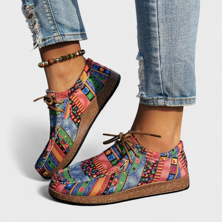 Sara | Boho Print Comfort Sneakers