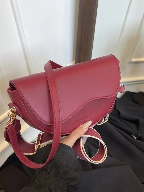 GABI™ - Simple Small Satchel Bag Versatile Flip Cover Crossbody Shoulder Bag
