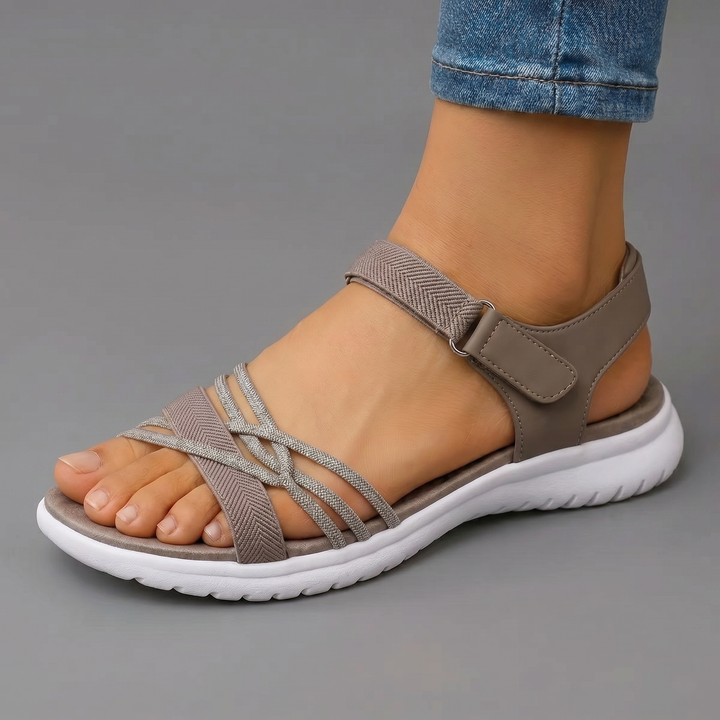 Luisa | Crossover Strap Comfort Sandals