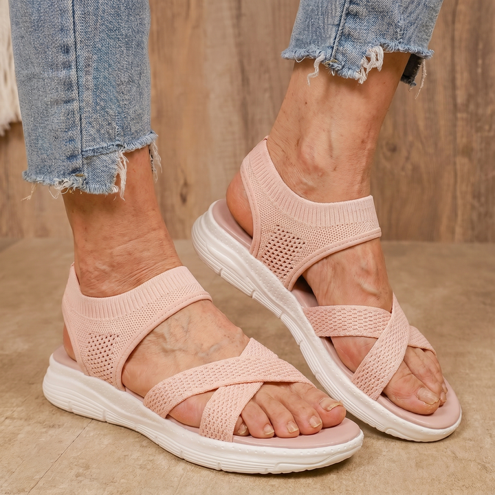 Lina | Wide Toe Slip-On Sandals