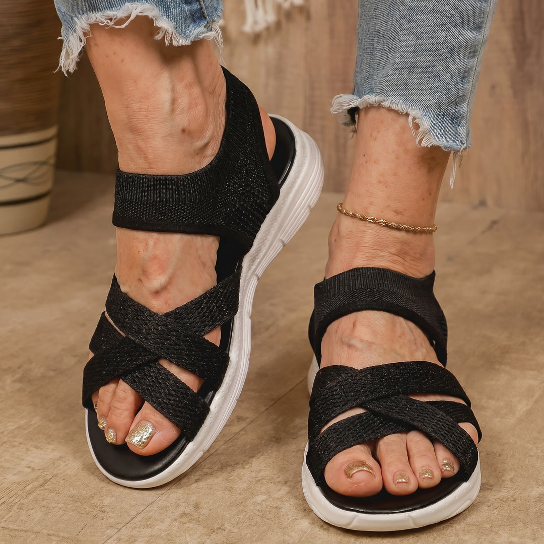 Lina | Wide Toe Slip-On Sandals