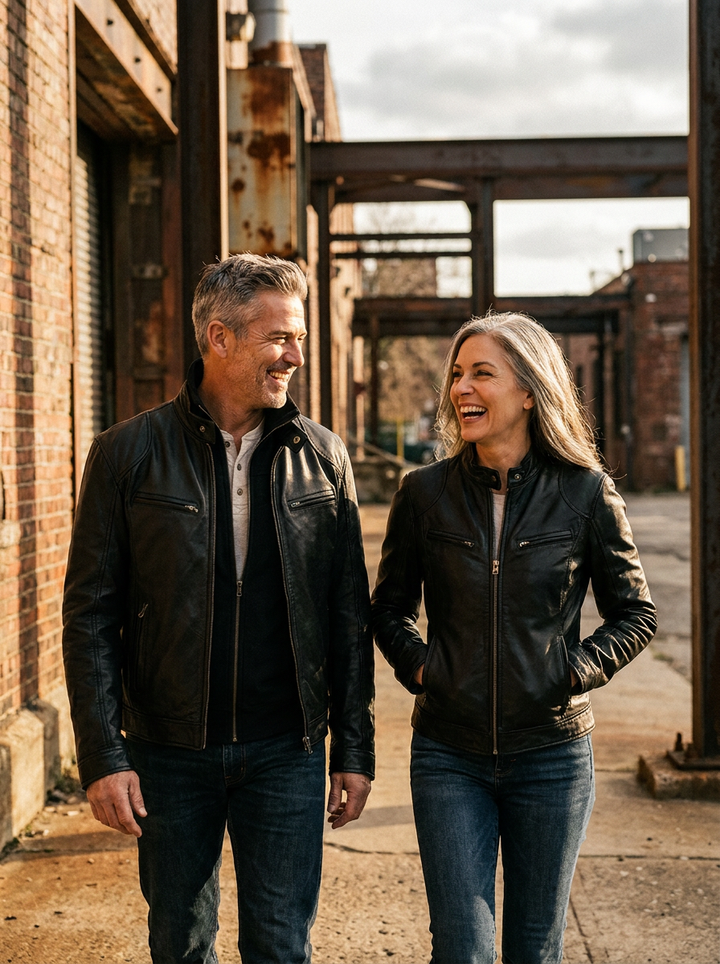 Victoria | Leather Biker Jacket