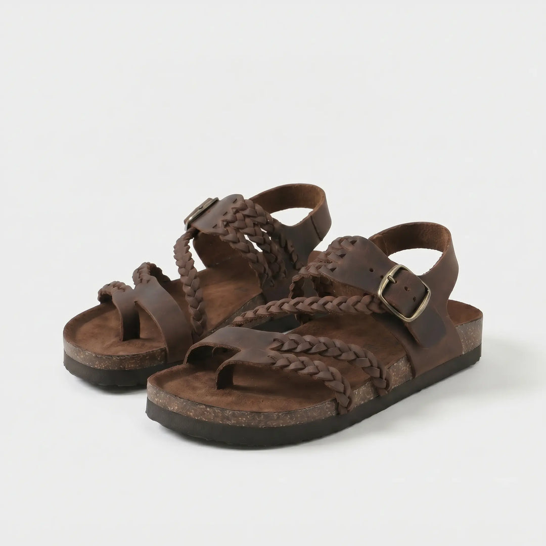 Mara | Woven Strap Footbed Sandals