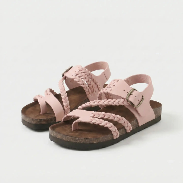 Mara | Woven Strap Footbed Sandals