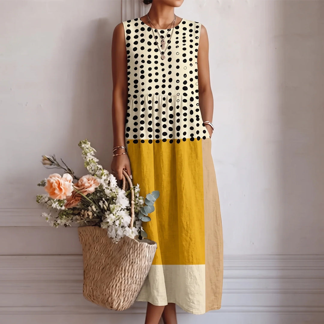 Alba | Floral Cotton Midi Dress