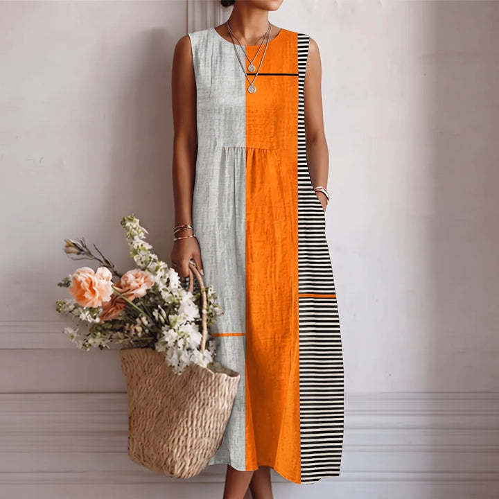 Alba | Floral Cotton Midi Dress