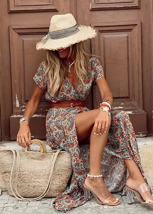 Sybella - Floaty Boho Maxi Dress