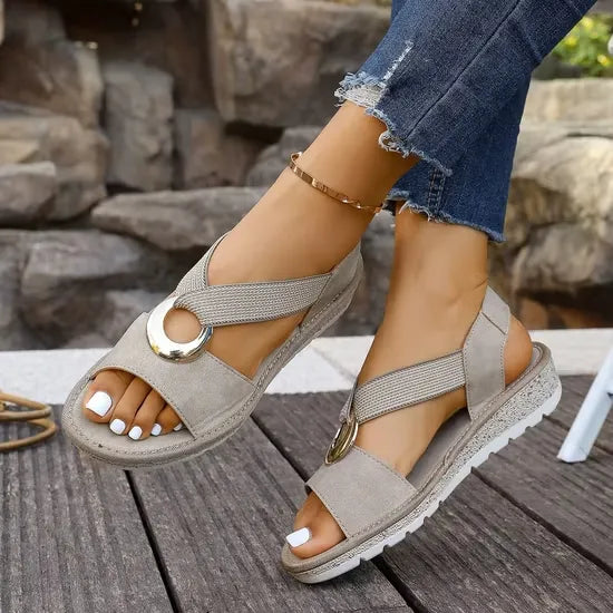 Zefira | Open Toe Flatform Sandals