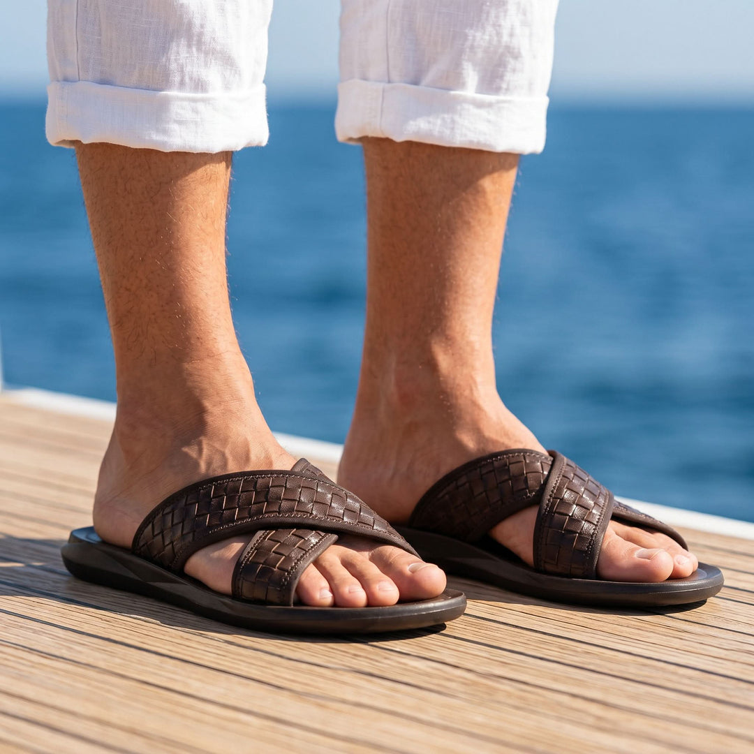 BRIONY SOFT LEATHER SANDALS